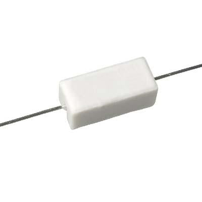 5W 75 Ohm High Wattage Ceramic Resistor with Axial Leads - 5% Tolerance for Power Electronics, Audio Equipment & Industrial Applications