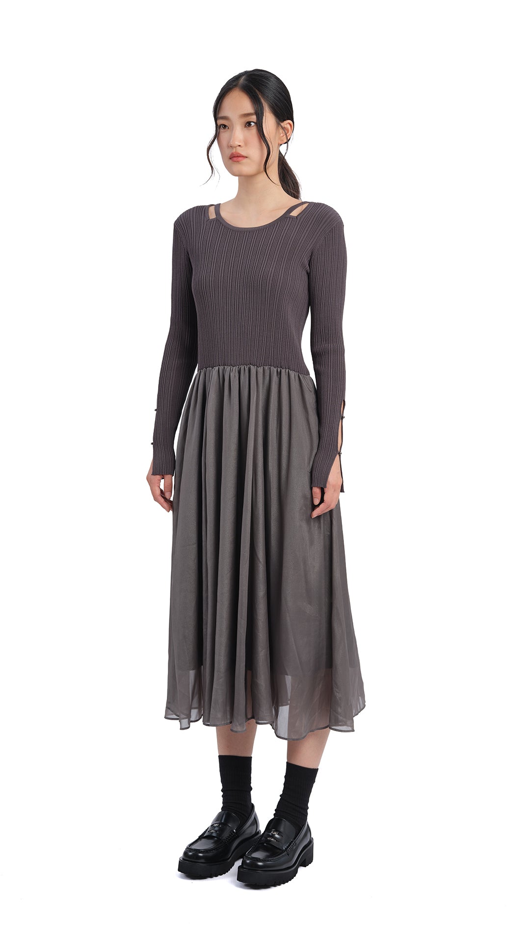 Stylish 2-in-1 Cut Out Knit Dress for Women - Trendy Summer Bodycon Outfit for Date Night & Party Wear