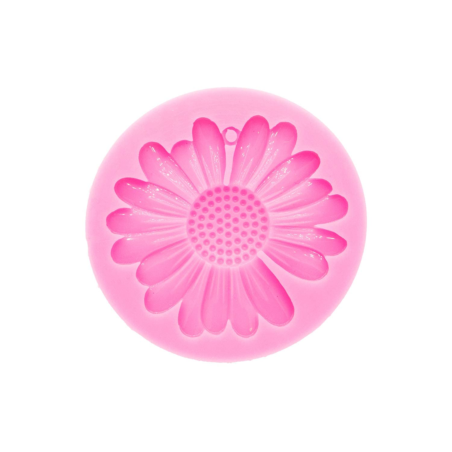 Shiny Glossy Chrysanthemum Keychain Silicone Mold - Daisy Flower Shape Epoxy Resin Craft Mold for DIY Jewelry Making, Necklace Pendant & Keychain Creation - Perfect for Handmade Gifts, Resin Art Projects & Crafting Enthusiasts
