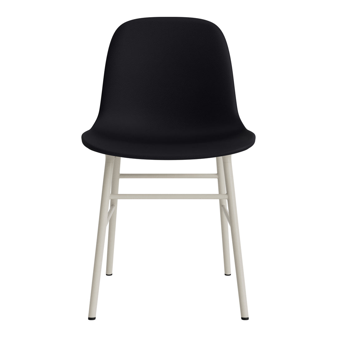 Modern Form Chair with Sturdy Metal Legs & Comfortable Upholstery - Perfect for Home Office, Living Room, or Dining Room Decor
