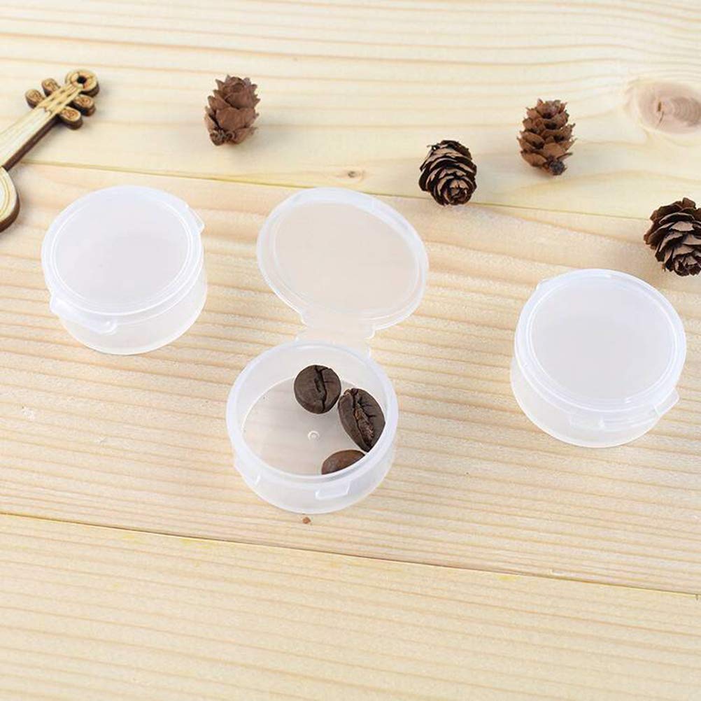 10-Pack Clear Travel Pill Containers with Lids - Small Medicine Storage Boxes for Earplugs, Pills & Essentials | Portable Pocket Organizer for Travel, Home & Office Use