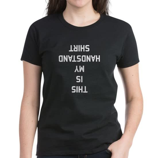 Funny Handstand Graphic Cotton T-Shirt for Yoga & Gymnastics Lovers - Perfect for Workouts, Gym, and Casual Wear