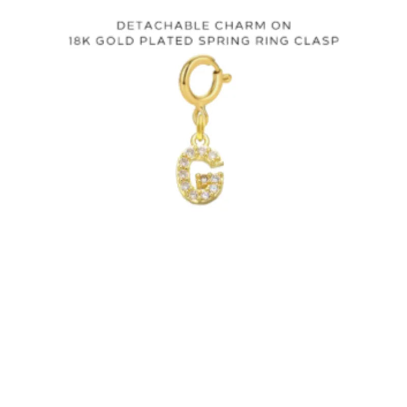 Initial, Number & Assorted Charms with Detachable Clasp - Customizable Jewelry for DIY Bracelets & Necklaces - Perfect for Gifts, Crafts & Personalization