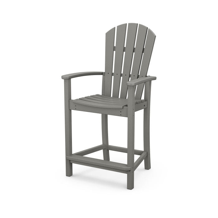 POLYWOOD Palm Coast Counter Height Chair - Durable Outdoor Bar Stool for Patio, Poolside & Kitchen - Weather-Resistant & Comfortable Seating