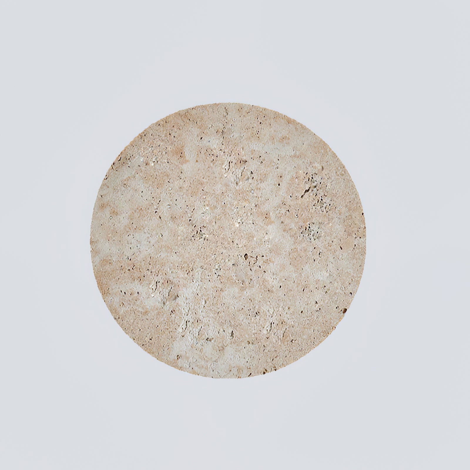 Modern Circle Travertine Wall Lamp - Sleek Natural Stone Sconce Light Fixture for Bedroom, Living Room & Hallway Decor