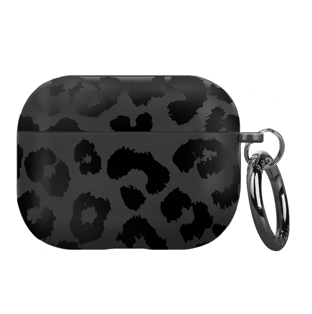 Stylish Black Leopard Print AirPods Case - Protective Cover for AirPods 1/2/3 & Pro - Perfect for Gym, Travel & Everyday Use