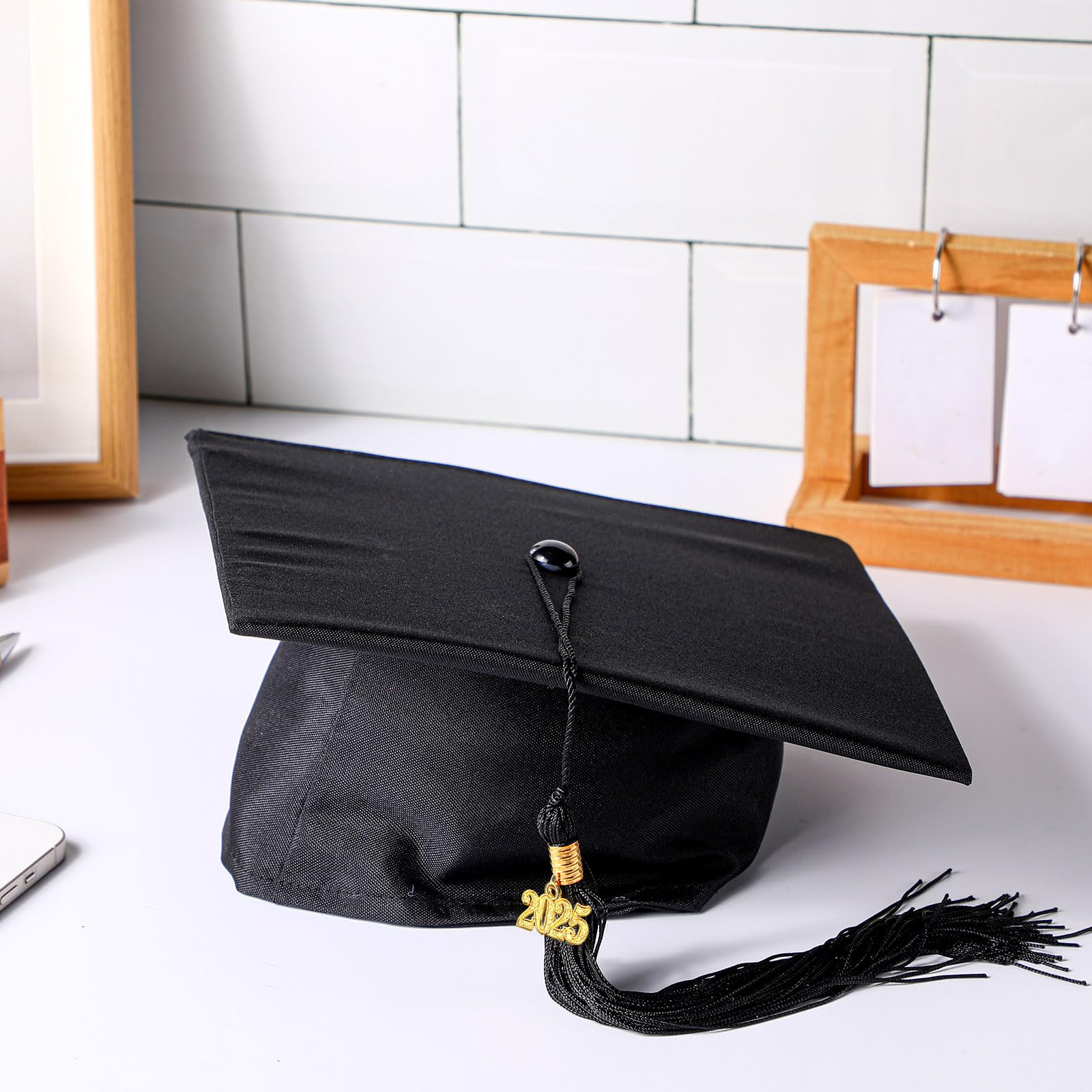 Berlune 2025 Preschool Graduation Caps Bulk - Kids Grad Hats with Metal Tassel for Kindergarten Ceremony