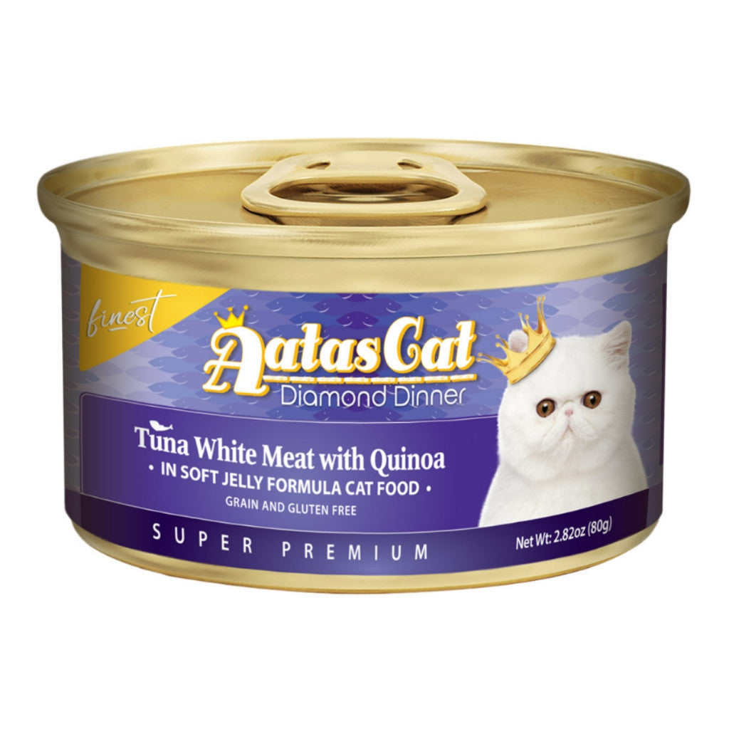 [24-Pack] Aatas Premium Wet Cat Food Variety Bundle - Fruity Feast in Gravy & Diamond Dinner in Jelly - Complete Nutrition for Adult Cats - Perfect for Daily Meals, Weight Management & Picky Eaters