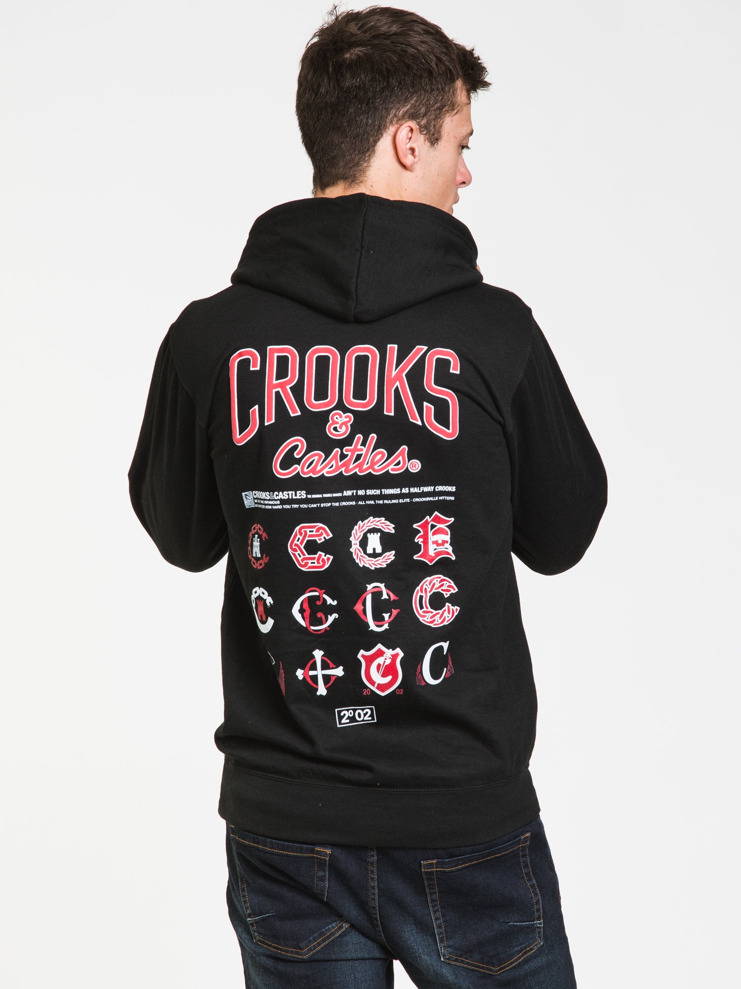 Crooks & Castles Logo Pullover Hoodie - Men's Streetwear Sweatshirt | Urban Fashion for Casual Wear & Street Style