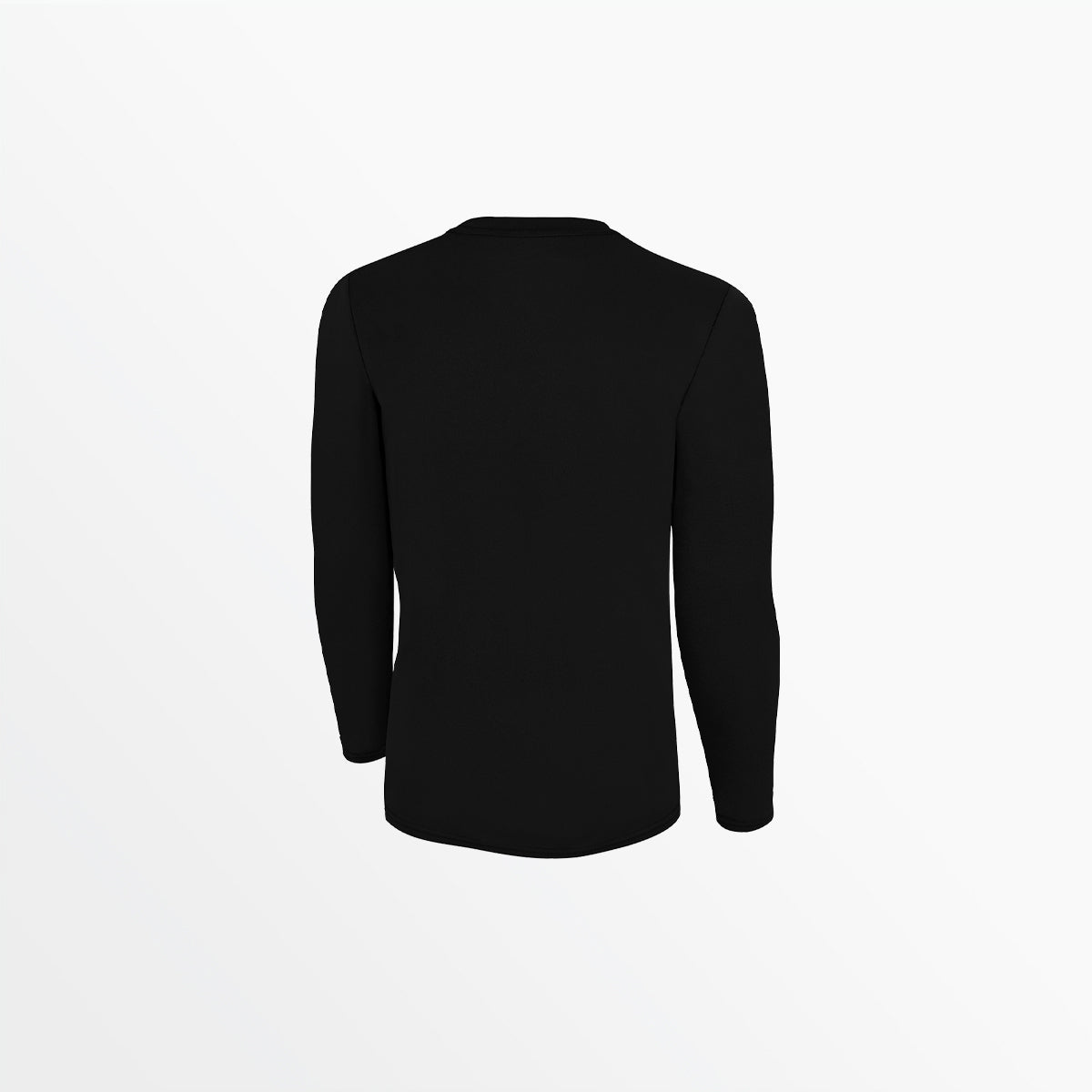 Youth Basics Crew Neck Long Sleeve Polyester T-Shirt - Comfortable Casual Wear for School, Sports & Everyday Activities