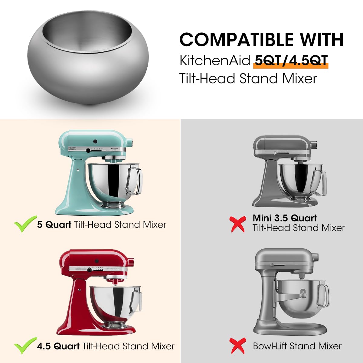 **Aieve Snack Coater Attachment for KitchenAid Tilt-Head Stand Mixer - Perfect for Chocolate Covered Almonds, Pistachios, Peanuts, Freeze-Dried Strawberries, Raisins, Macadamia Nuts, Blueberries & Easter Eggs - Ideal for Holiday Treats, Party Snacks & Homemade Desserts**