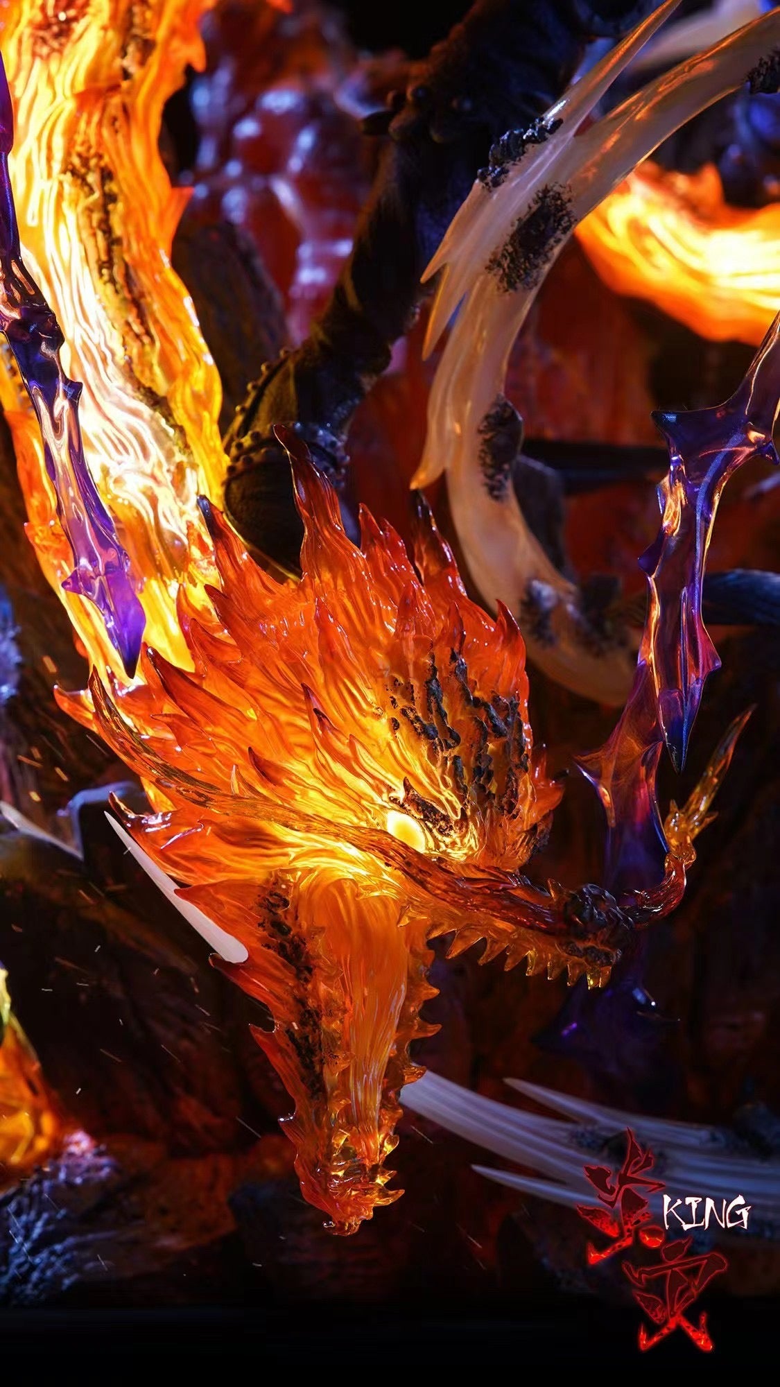 More Fun Studio x Monkey D Studio King The Wildfire - Anime Action Figure | One Piece Collectible | Perfect for Display & Gifting | Anime Lover's Room Decor & Convention Showpiece