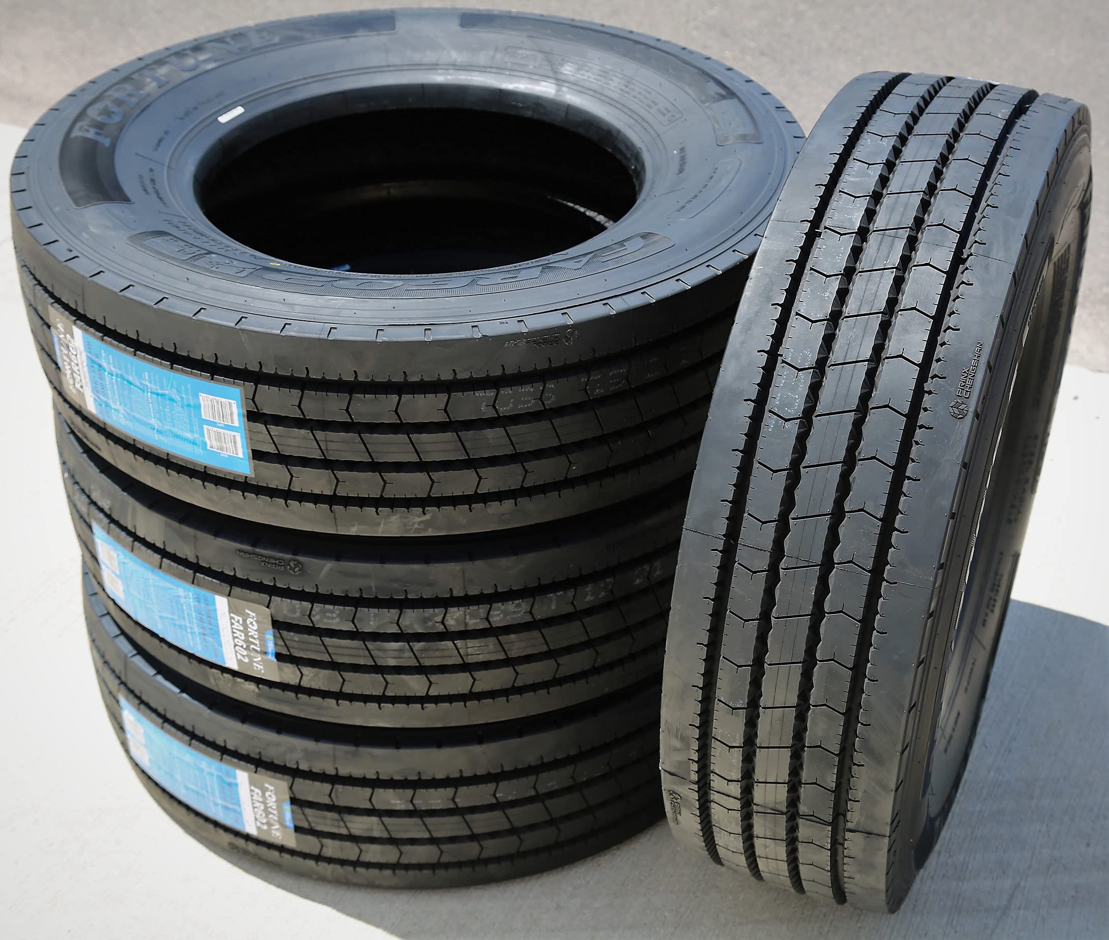FAR602 215/75R17.5 135/133L H Commercial Truck Tire - Heavy Duty All-Season Tires for Semi Trucks & Trailers - Ideal for Long Haul Transport & Highway Driving
