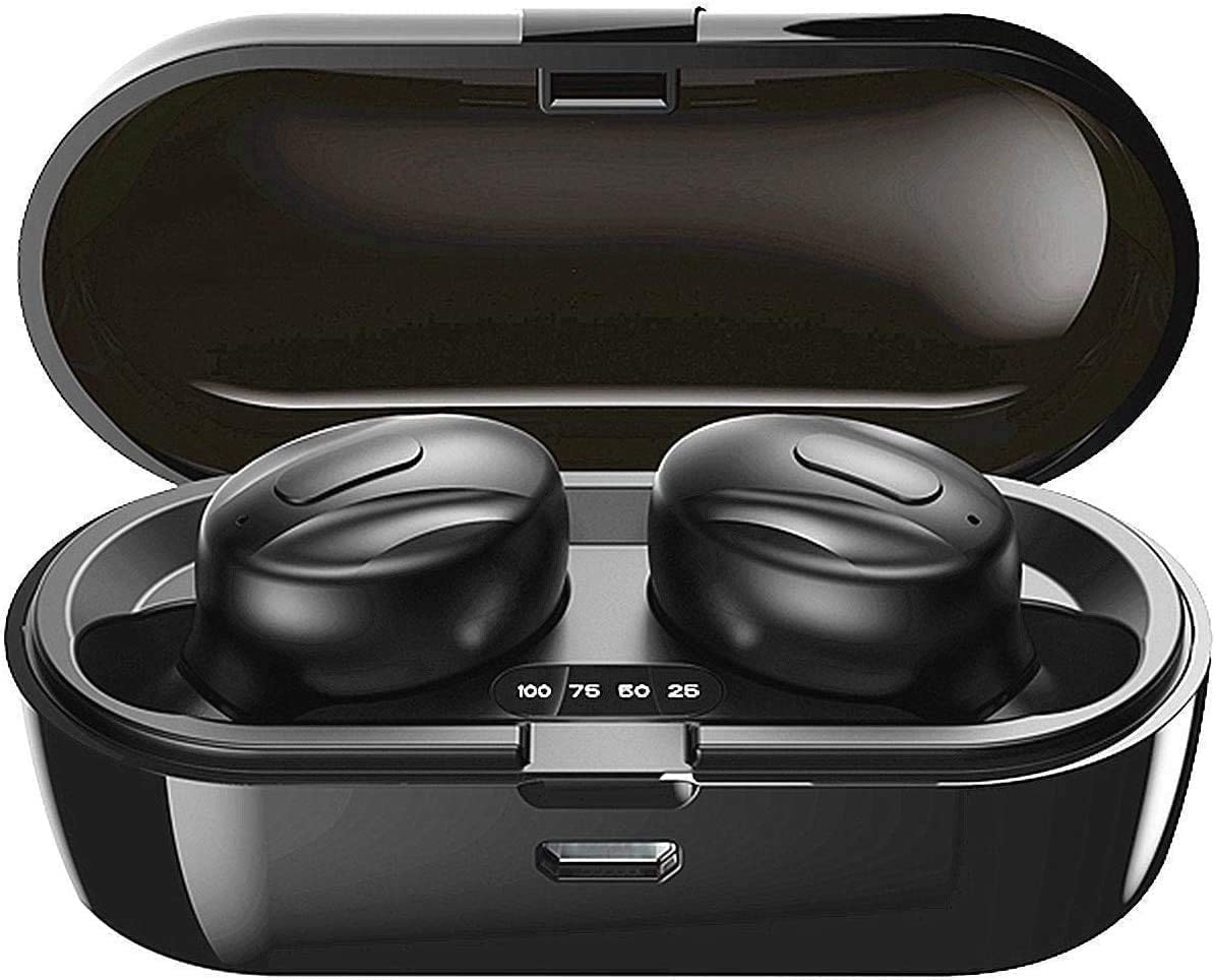 Hoseili Bluetooth 5.0 Wireless Earbuds with Charging Case for iOS/Android/PC - Gym & Travel