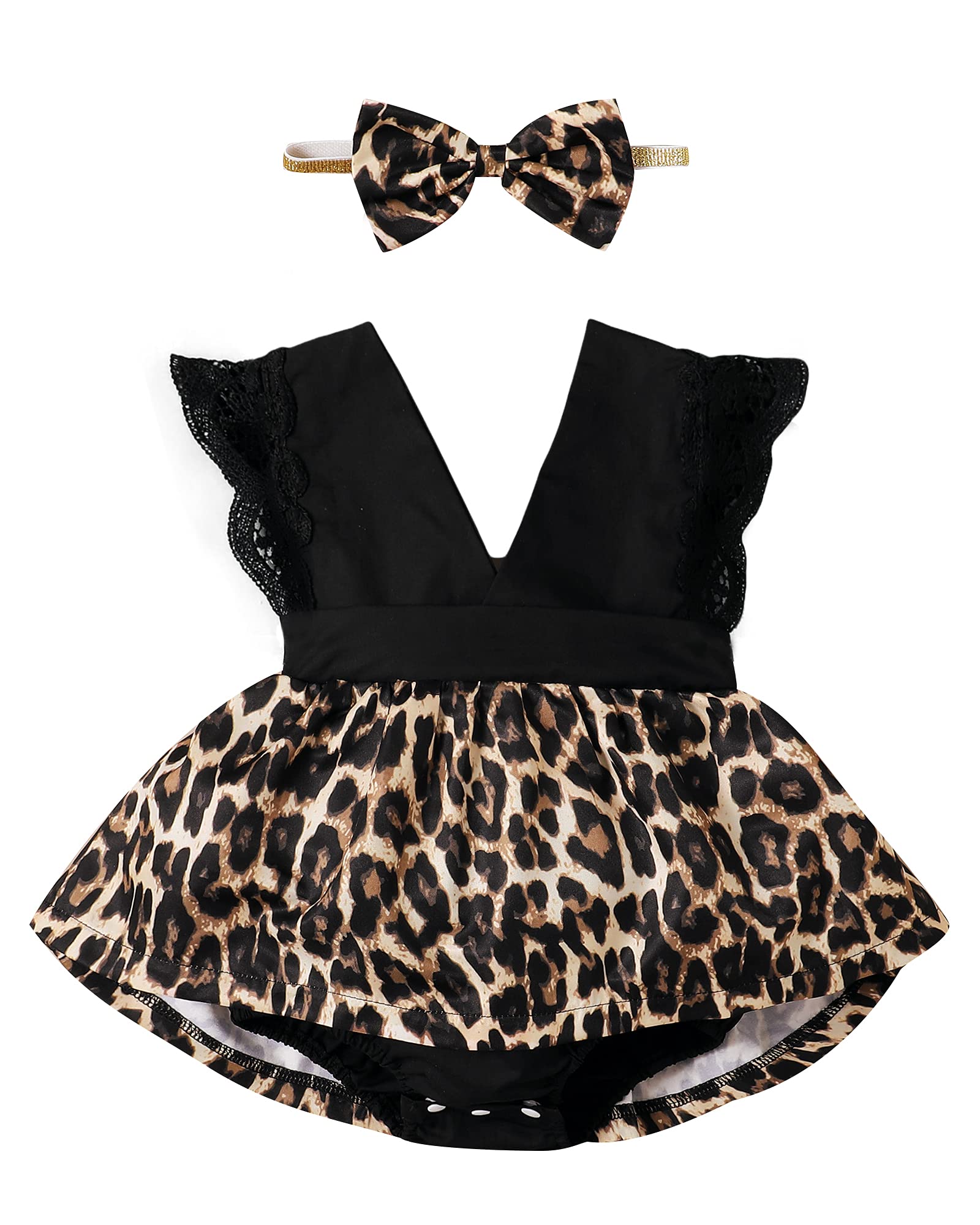 OLLUISNEO Newborn Baby Girl Summer Dress - Floral Short Sleeve Outfit for Infants 0-24 Months | Perfect for Photoshoots, Parties & Casual Wear
