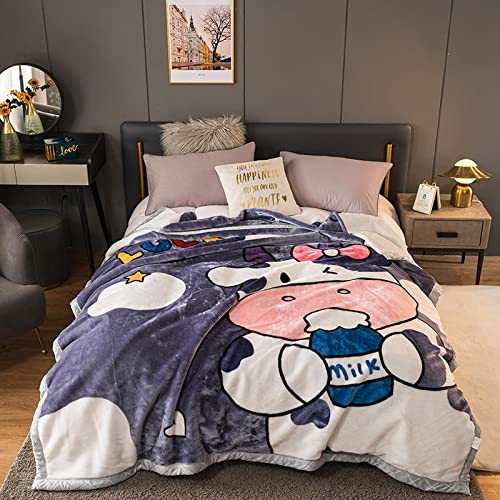 Premium Korean Mink Blanket - Heavyweight 2-Ply Fleece Blanket (60