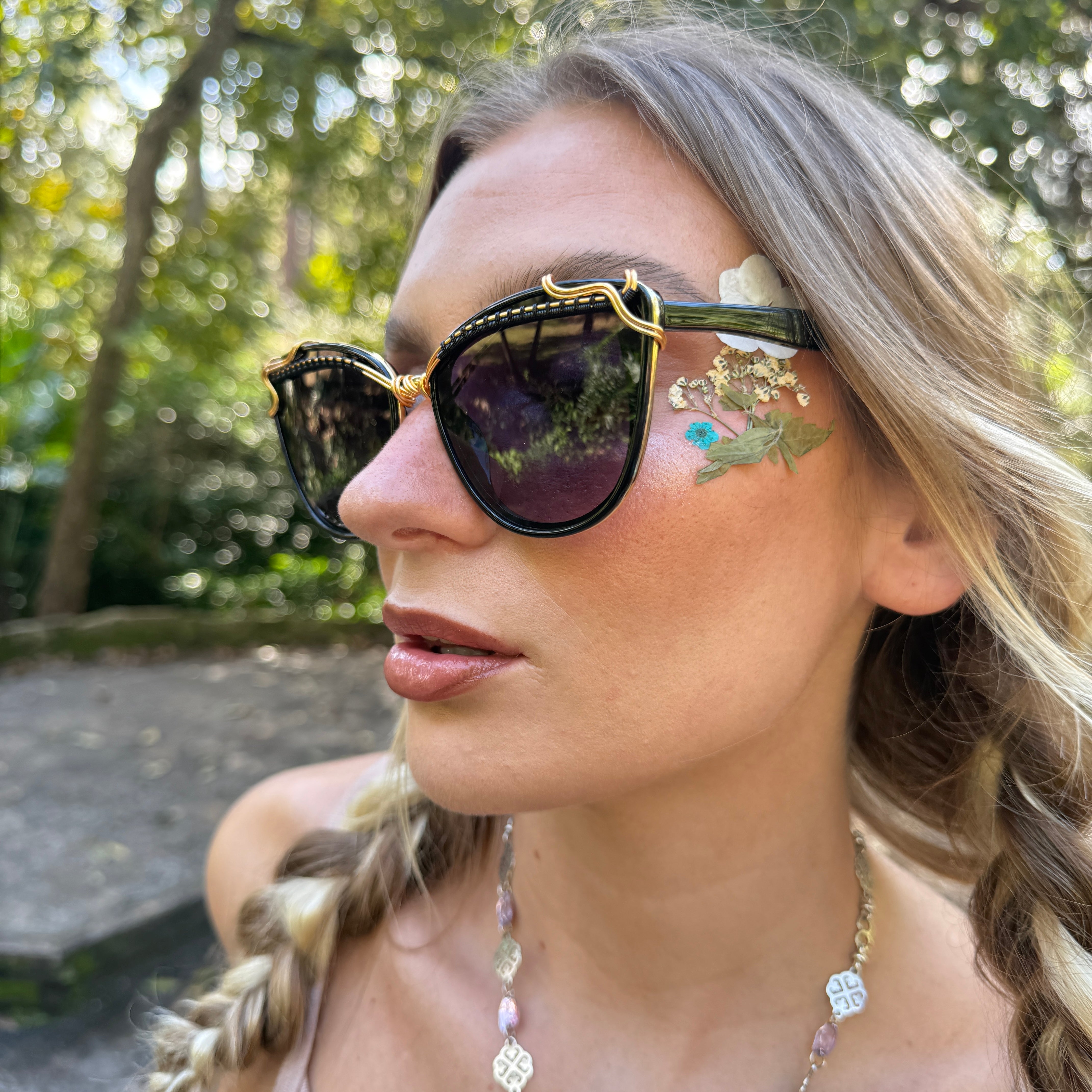 Classic Gold & Teal Jewelry Set - Elegant Necklace & Earrings for Women | Perfect for Parties, Weddings & Special Occasions