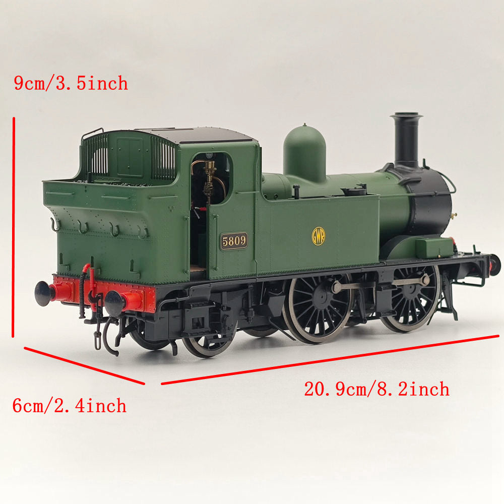 Dapol 7S-006-051 O Gauge 58xx Class GWR Shirtbutton Green 5809 21DCC Model Train Locomotive - Perfect for Railway Enthusiasts & Collectors