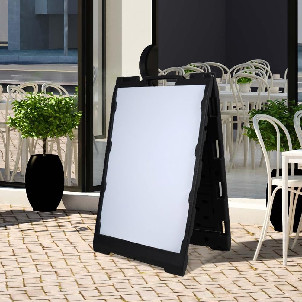 Premium A-Frame Sidewalk Sign with Dry Erase Surface - 24