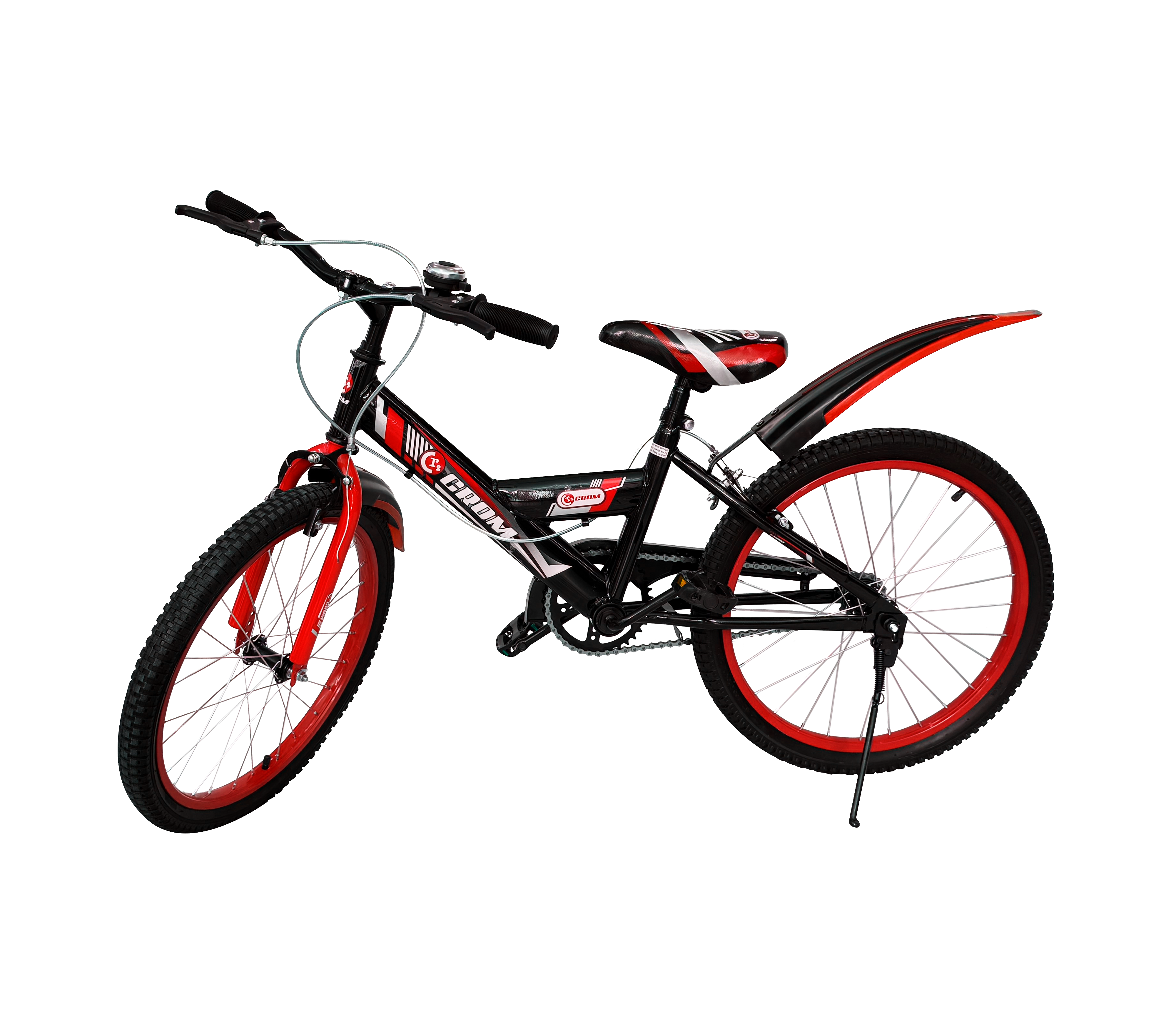 20 Inch Mood 60 Red Chrome Kids Bike - Lightweight Aluminum Frame, Adjustable Seat, Training Wheels - Perfect for Boys & Girls Ages 5-9, Ideal for Neighborhood Rides, Parks & Beginner Cyclists