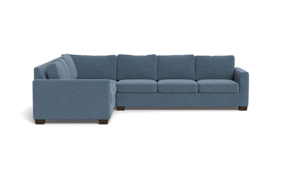 Track 121 Left Corner Sectional Sofa - Modern L-Shaped Couch for Living Room, Home Theater & Office - Comfortable Fabric Sectional with Chaise