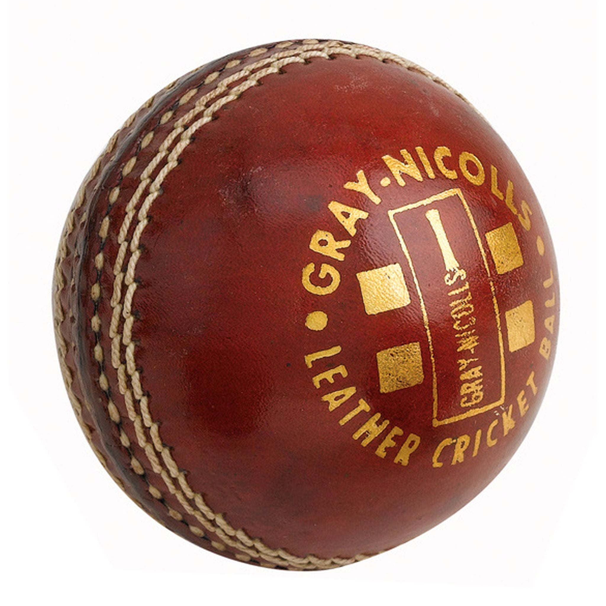 Gray Nicolls Club 156g 2 Piece Cricket Ball - Professional Grade Leather Cricket Ball for Matches & Practice - Perfect for Club Games, Training Sessions & Competitive Play