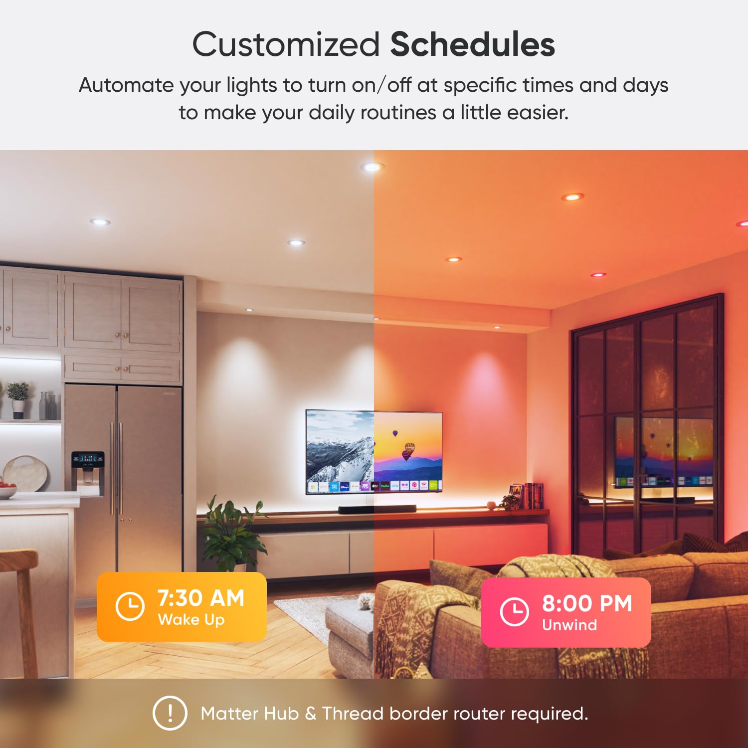 Nanoleaf Smart LED Ceiling Lights - 4 Inch Recessed Downlight (4 Pack) | Dimmable WiFi & Bluetooth Control | Perfect for Bedroom, Kitchen & Living Room Lighting