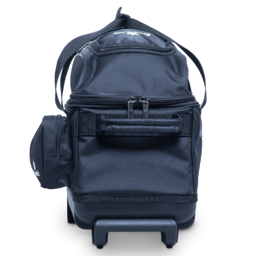Brunswick Zone Double Roller Black Bowling Bag - Durable 2-Ball Carrier for League & Practice - Perfect for Bowling Enthusiasts & Tournament Players