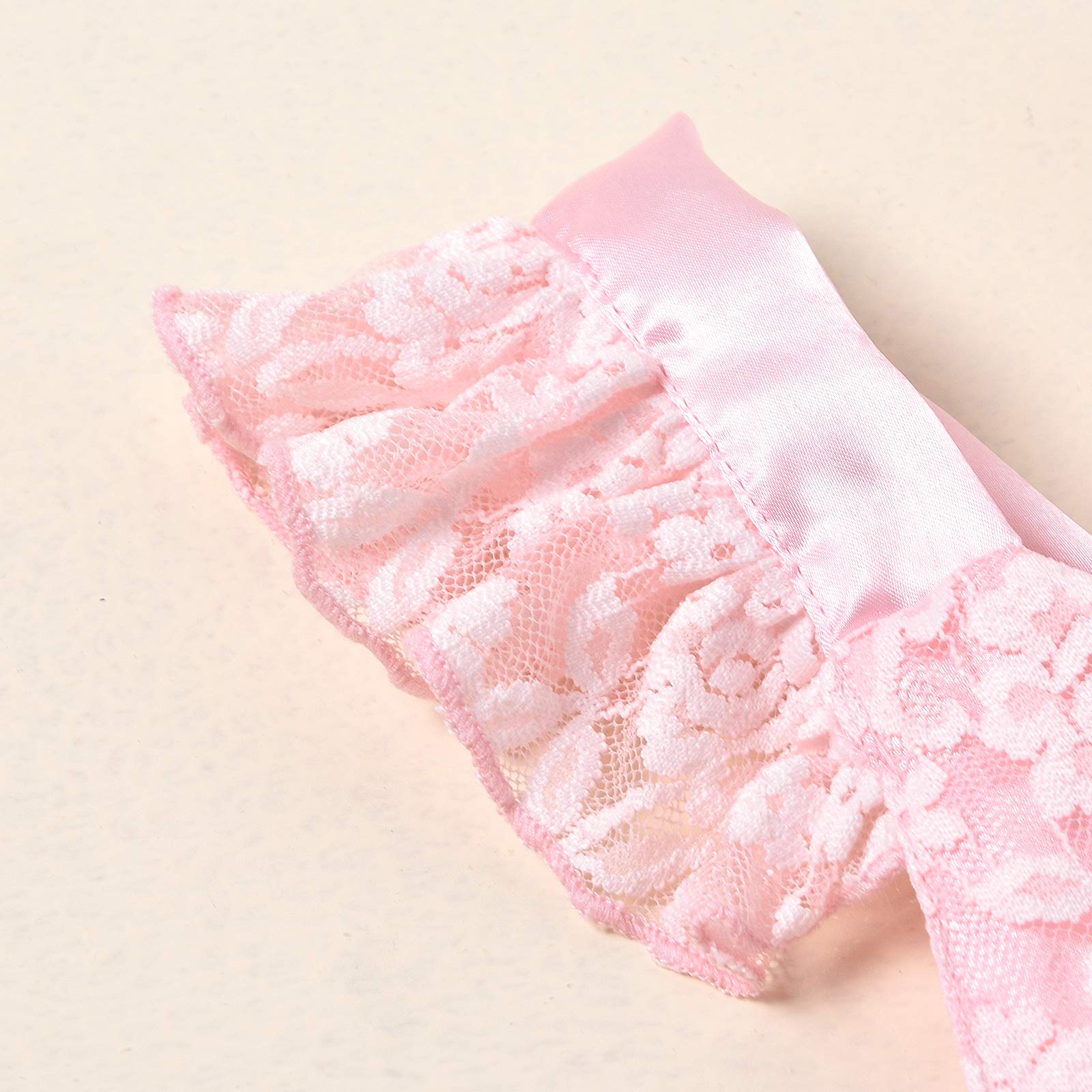 Kayotuas Baby Girl Lace Romper - Boho Style Newborn Photography Outfit with Ruffle Sleeves & Tutu Dress - Perfect for Infant Photo Shoots, Birthday Parties & Special Occasions