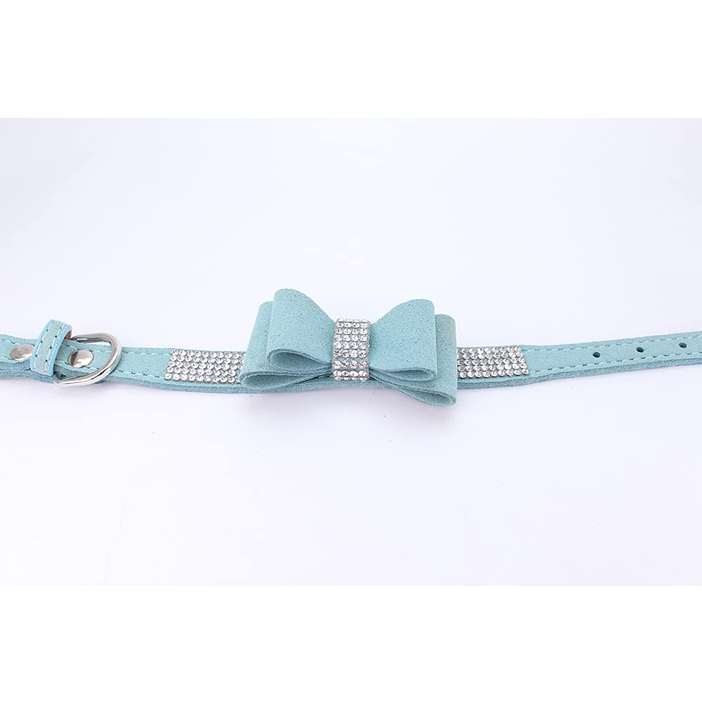 Sparkling Rhinestone Dog Collar & Leash Set - Crystal Diamond Pet Collar for Small & Medium Dogs | Stylish & Dazzling Accessory for Walks, Parties & Special Occasions