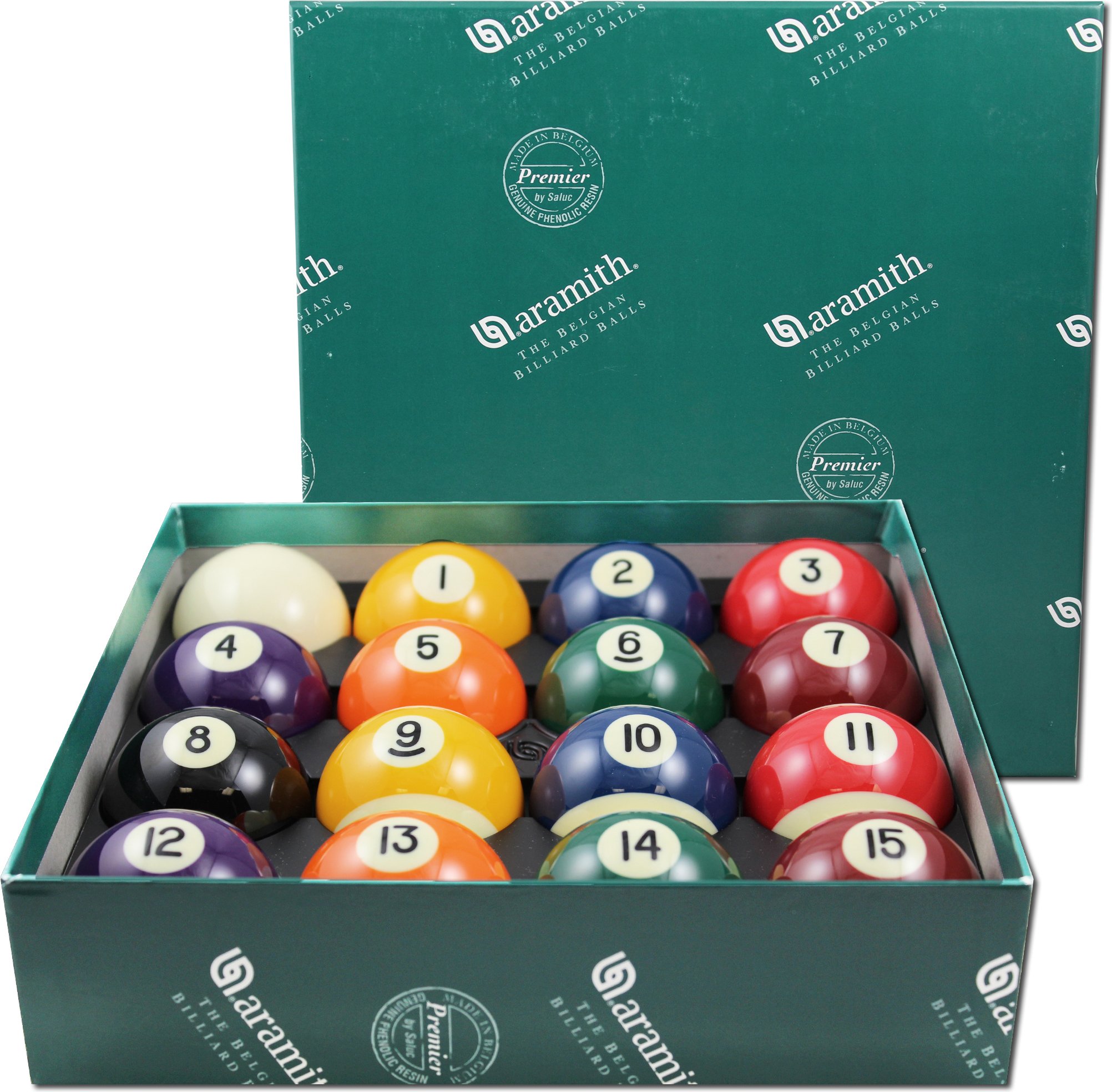 Aramith Premier Belgian Billiard Balls - Professional Pool Balls Set for Tournament & Home Game Room Use