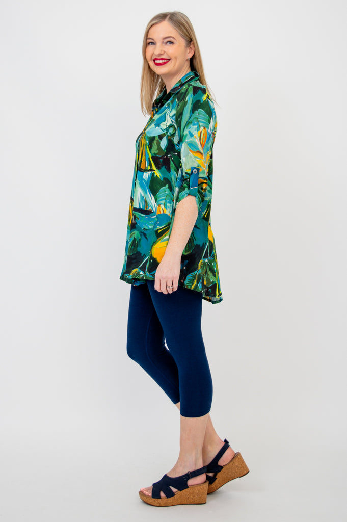 Celine Blouse - Women's Linen Bamboo Shirt | Greenroom Collection | Perfect for Office Wear & Summer Outfits
