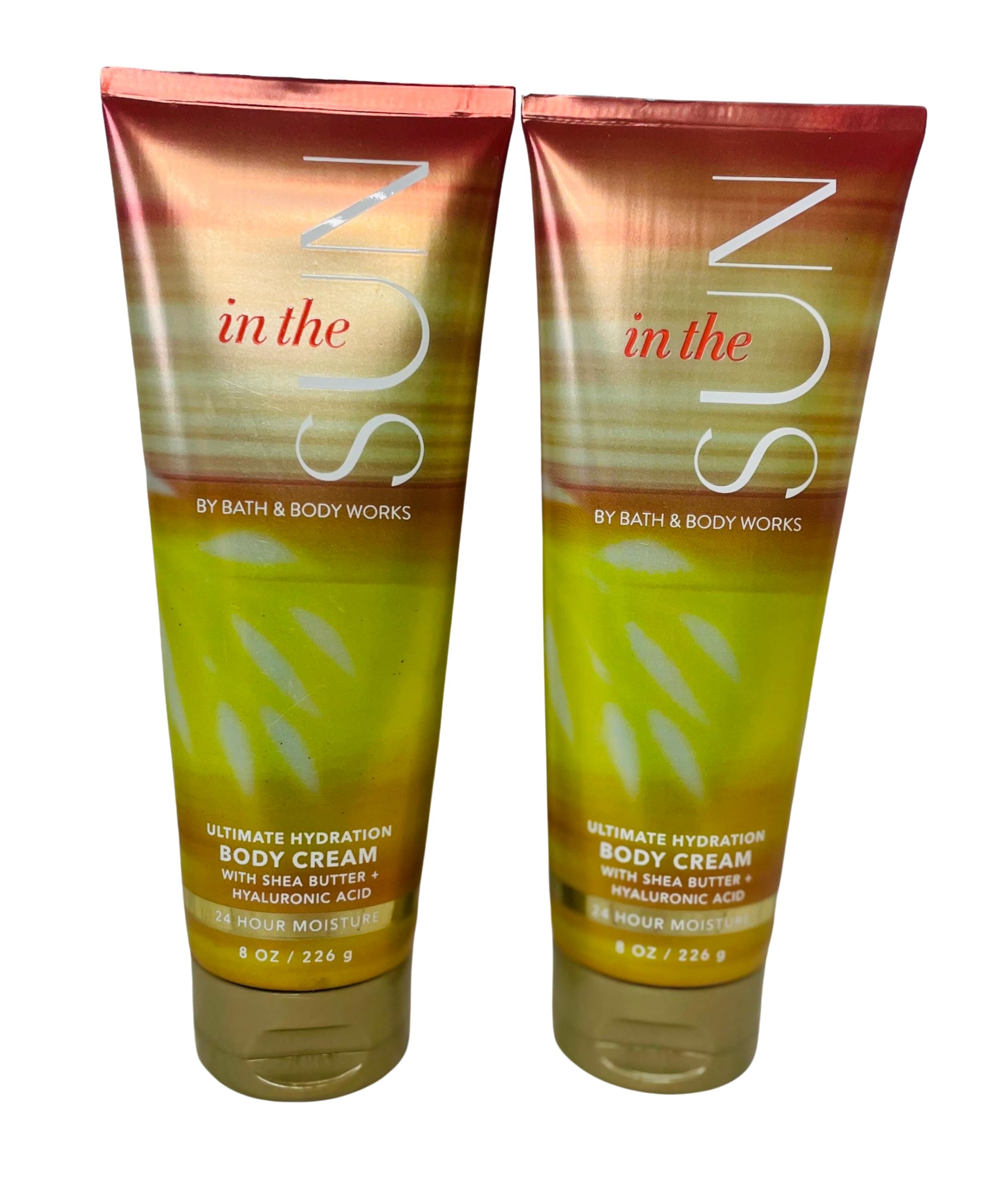Bath & Body Works In The Sun Ultimate Hydration Body Cream 8oz (2-Pack) - Moisturizing Lotion for Dry Skin, Summer Hydration, Beach & Pool Day Essential