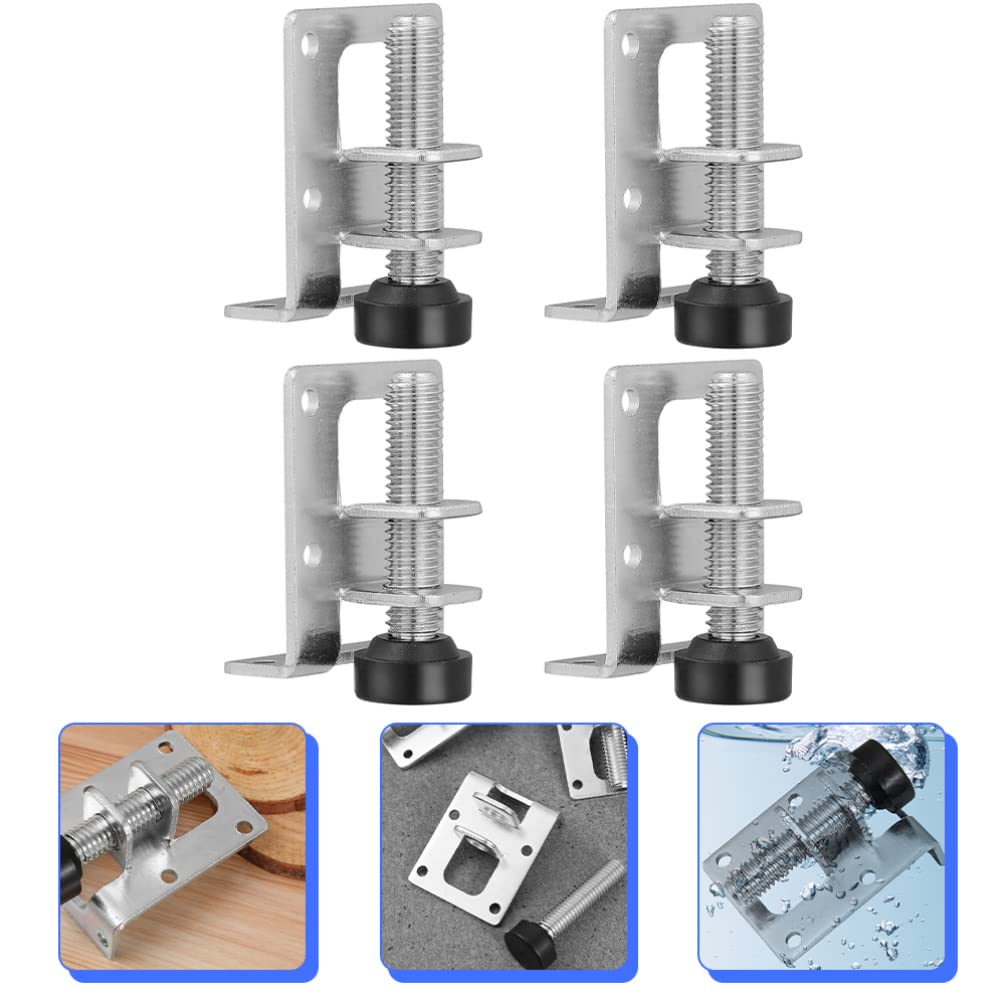 DOITOOL 4-Piece Heavy Duty Furniture Leg Levelers - Adjustable Chair Feet Pads, Cabinet Leg Leveling Pads, Desk Screw Protectors for Wardrobe, Table, Office & Home Use
