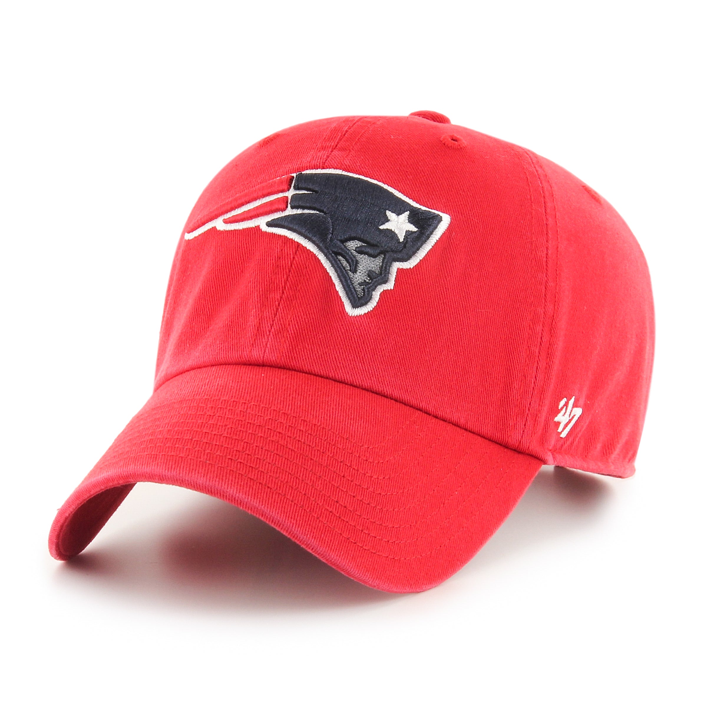 47 Brand New England Patriots Adjustable Strapback Hat - Red | Official NFL Team Logo Cap for Men & Women | Perfect for Game Day, Tailgating & Fan Gear Collection