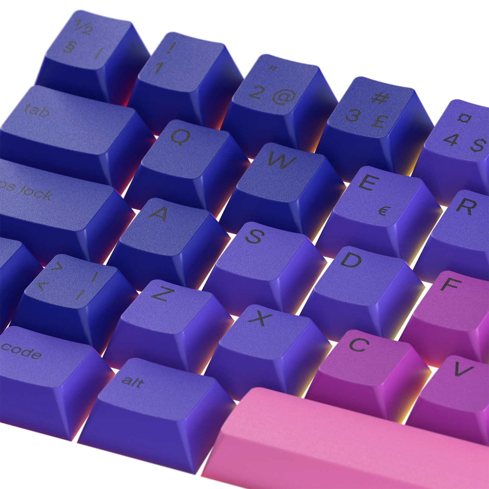 Nebula Nordic Keycaps for Mechanical Keyboards - Customizable RGB Backlit Gaming & Typing Experience