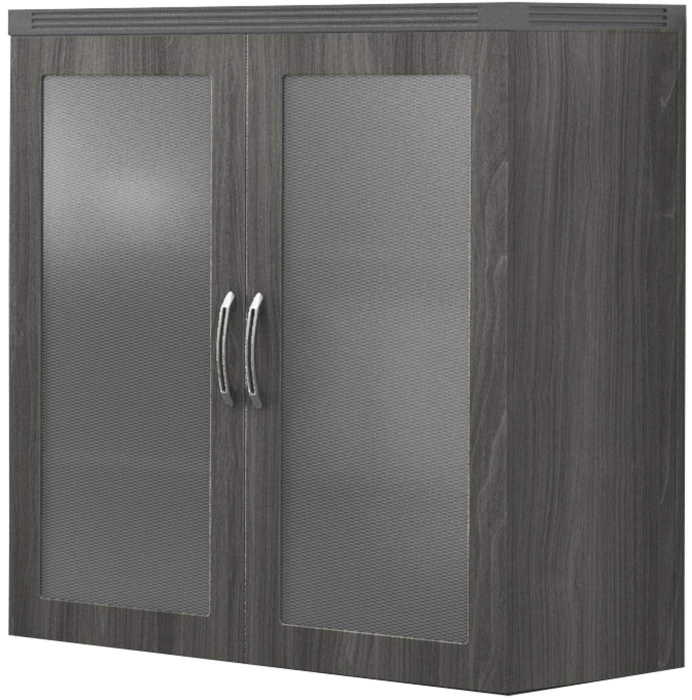 Safco Mayline Aberdeen Glass Display Cabinet - Premium Glass Showcase for Retail Stores & Home Decor - Perfect for Displaying Collectibles, Jewelry & Retail Merchandise