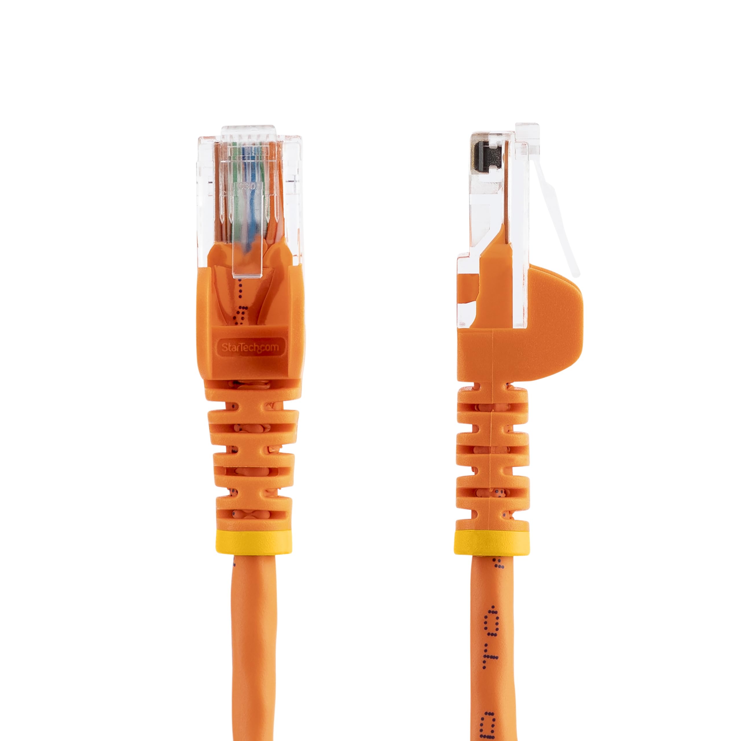StarTech.com Cat5e Ethernet Cable 15ft Orange - High-Speed Snagless Patch Cord for Home/Office Network, Gaming & Streaming - Cat5e RJ45 LAN Cable (45PATCH15OR)