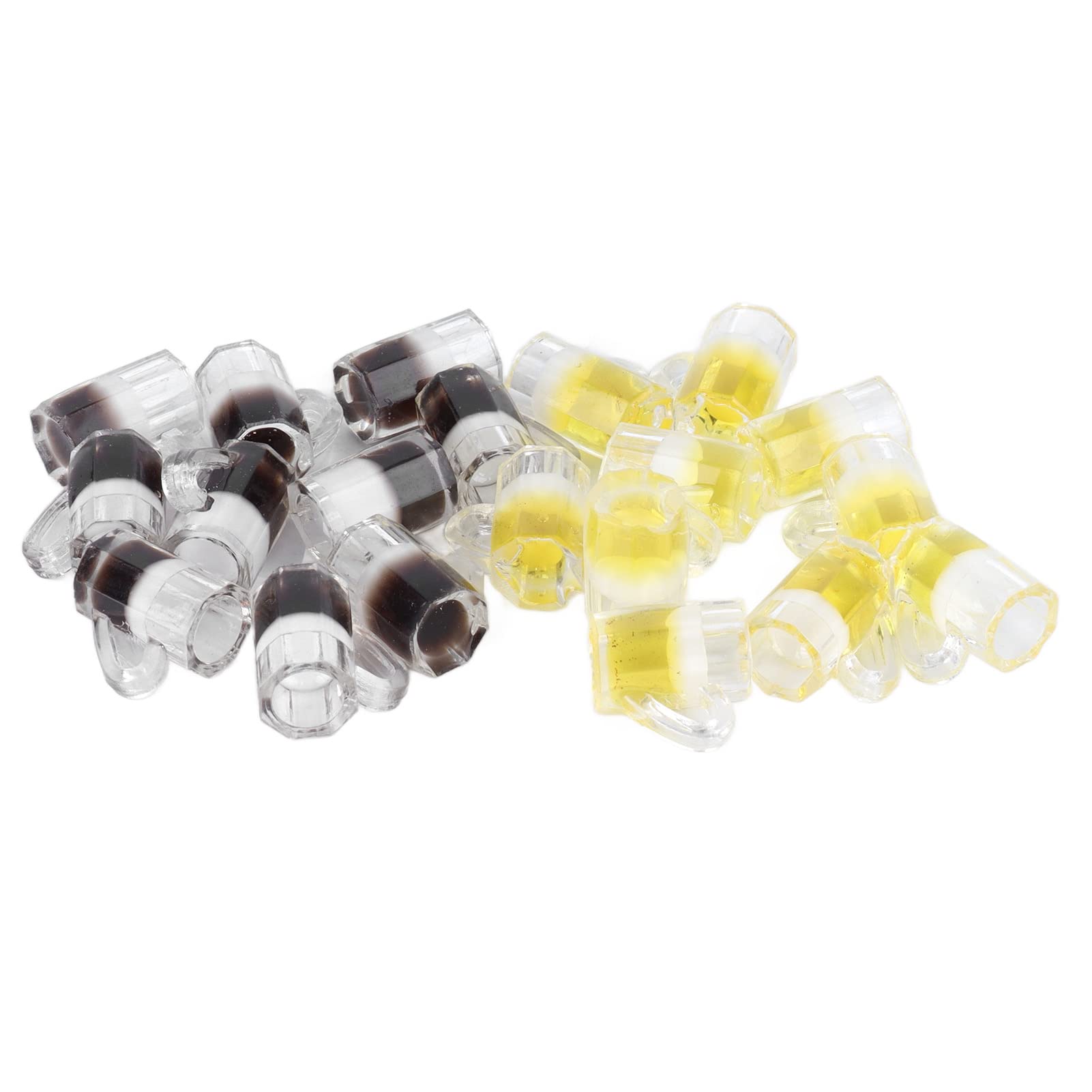 10Pcs Mini Simulated Beer Cups - Tiny Dollhouse Beer Mug Decorations for Kids, Miniature Fake Beer Mugs for Pretend Play, Party Favors & DIY Crafts - Perfect for Dollhouse Accessories, Kids Tea Parties & Miniature Scenes