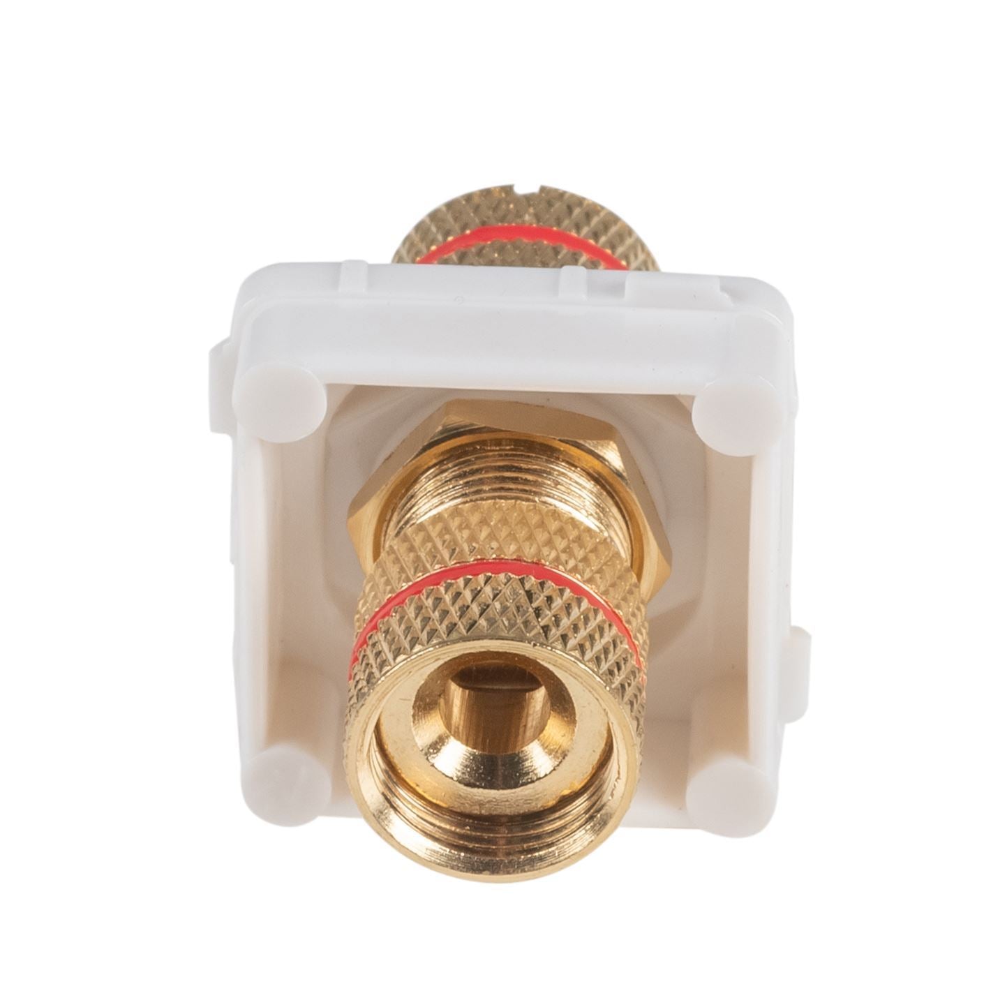 AMDEX Red Speaker Binding Post - Gold Plated Audio Connector for Home Theater & Hi-Fi Speaker Systems | High-Quality Speaker Wire Terminal for Enhanced Sound Performance