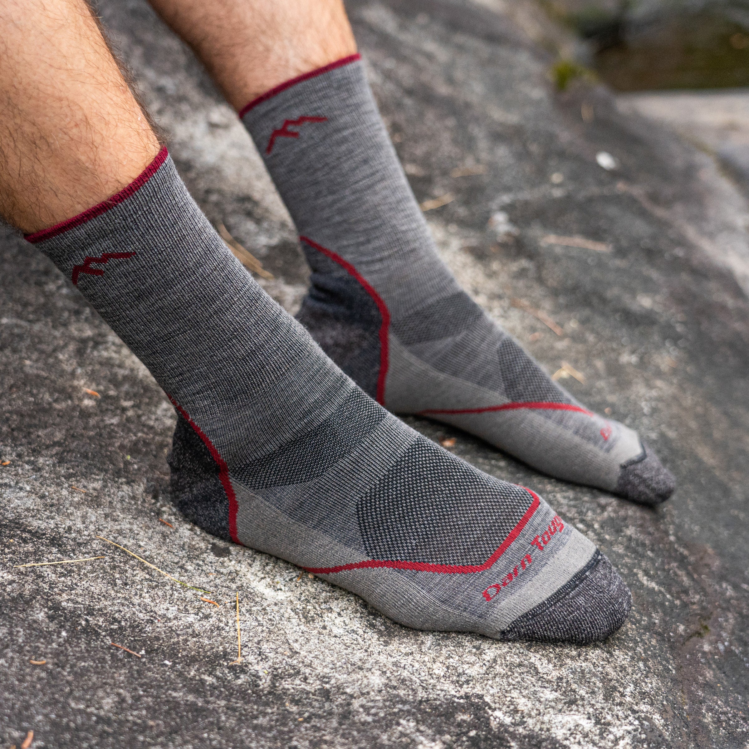 Men's Lightweight Hiking Socks - Breathable Micro Crew Hikers for Outdoor Adventures & Trail Running