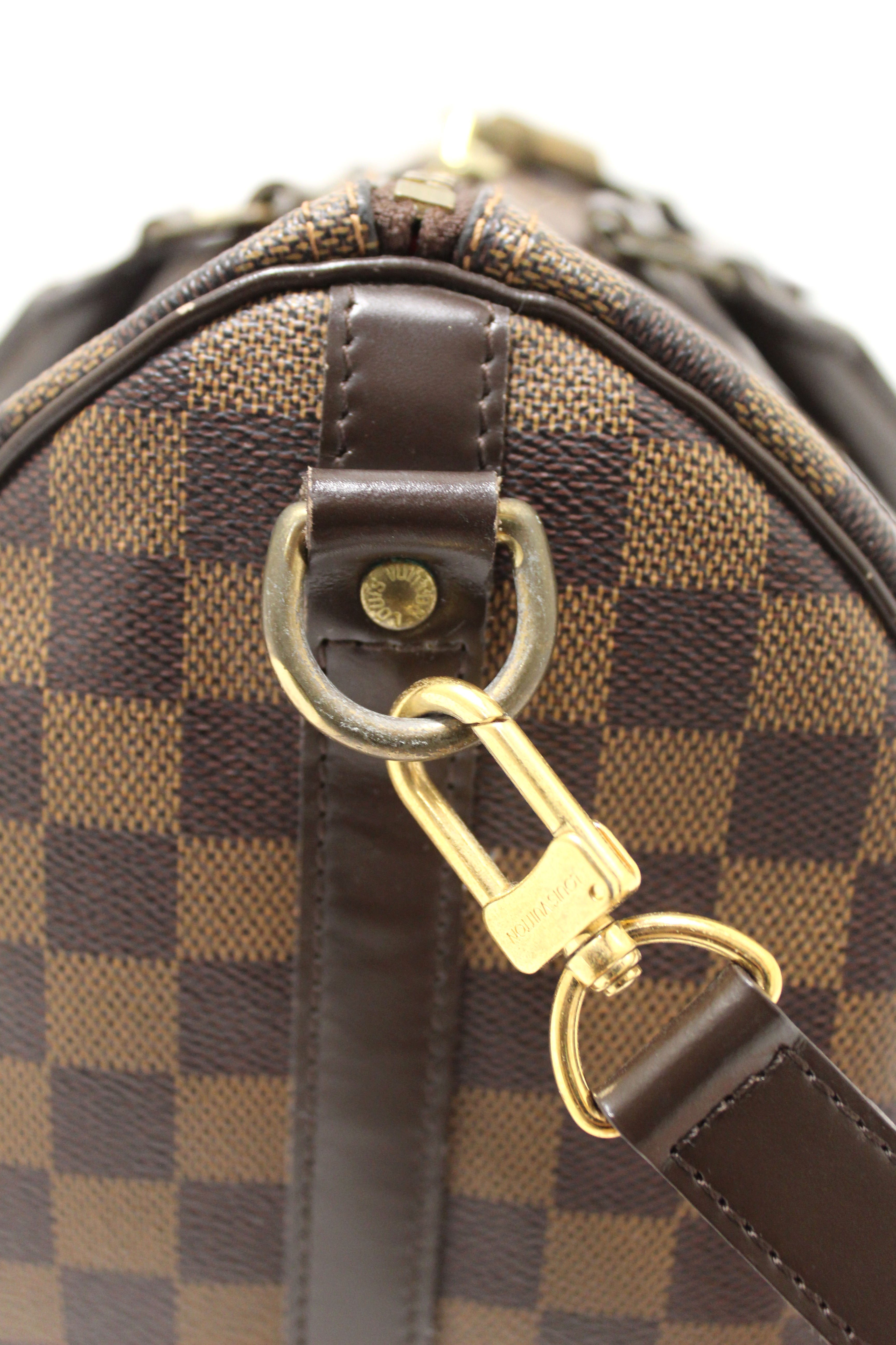 Authentic Louis Vuitton Damier Ebene Speedy 30 Bandouliere Crossbody Bag - Luxury Handbag for Women, Perfect for Work, Travel & Everyday Use