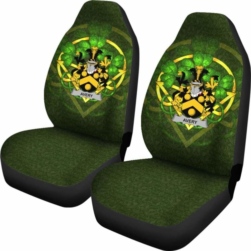 Avery Ireland Car Seat Cover Set of 2 - Celtic Shamrock Design for Baby & Toddler Car Seats - Waterproof & Durable Protection for Cars, SUVs, and Minivans - Perfect for St. Patrick's Day and Irish-Themed Decor