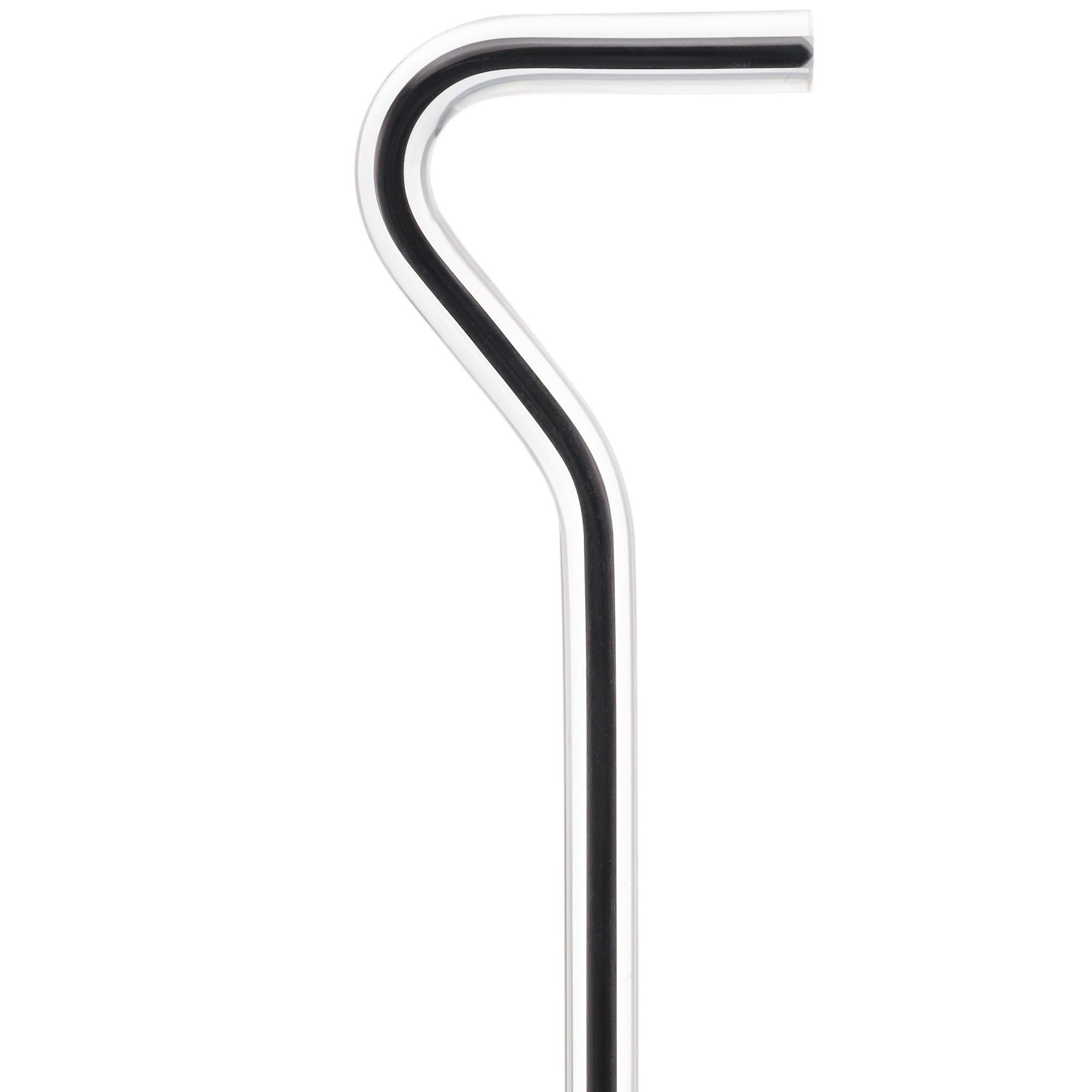 Premium Obsidian Streak Cane - Elegant Black Line Walking Stick with Invisible Shaft Support | Perfect for Fashionable Mobility Aid, Cosplay & Gothic Style Accessories
