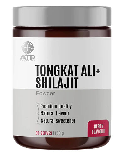 ATP Science Tongkat Ali & Shilajit Powder - Natural Testosterone Booster & Energy Supplement for Men - Gym Performance, Muscle Growth & Vitality Support