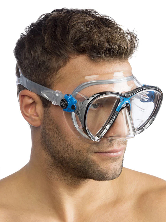 Cressi Big Eyes Evolution Scuba Diving Mask - High Visibility Anti-Fog Snorkeling Gear for Underwater Exploration & Swimming
