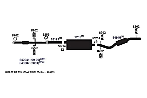 AP Exhaust Pipe 18123 - Durable Replacement for Cars & Trucks