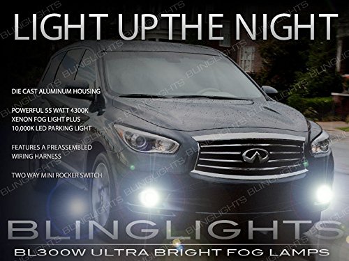 2013-2015 Infiniti JX35 QX60 Xenon HID Fog Lights Kit - High Performance Driving Lights for Improved Visibility in Rain & Fog - Perfect for Night Driving and Bad Weather Conditions