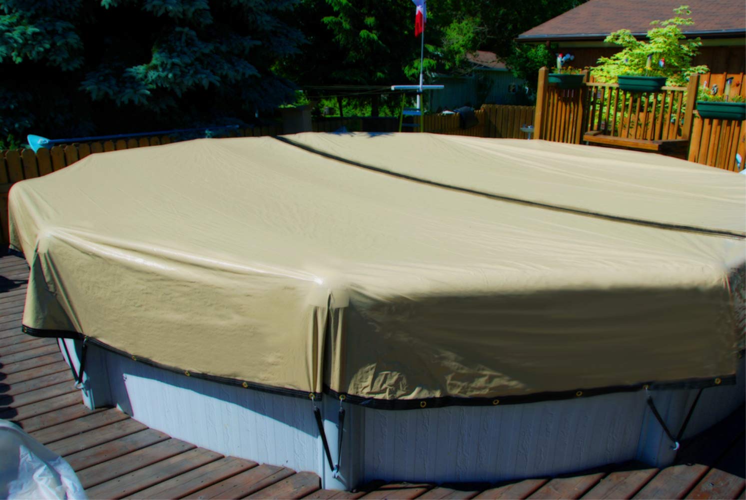 Doheny's Heavy-Duty Winter Pool Covers for Above Ground Pools | Premium Protection with Reinforced Material | Perfect for Snow, Ice & Leaf Protection During Cold Months