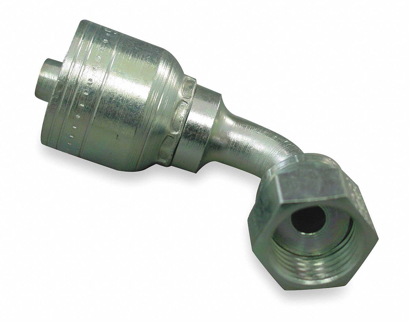 3/8 Inch Hose Elbow Fitting, 9/16-18 ORS - 1AA4FRB6 - Perfect for Hydraulic Systems, Plumbing, and Industrial Applications
